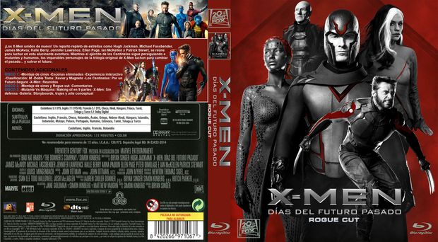 Caratula "X-Men: Días del futuro pasado Rogue Cut"