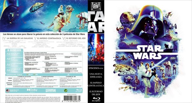 Caratula "Star Wars Episodios 4-6"