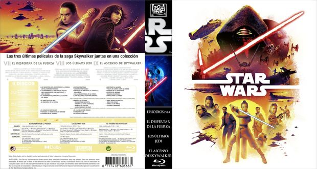 Caratula "Star Wars Episodios 7-9"