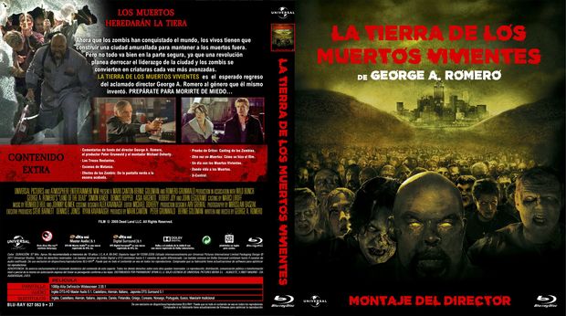 Caratula "La tierra de los muertos viventes"