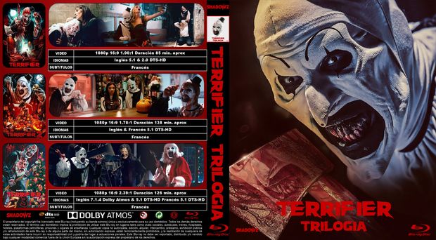 Caratula Terrifier trilogía corregida