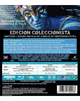 Caratula Avatar edición coleccionista 4K