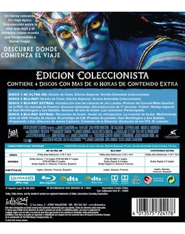 Caratula Avatar 4K edición coleccionista
