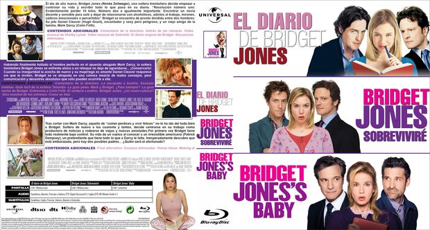 Caratula "trilogía" Bridget Jones