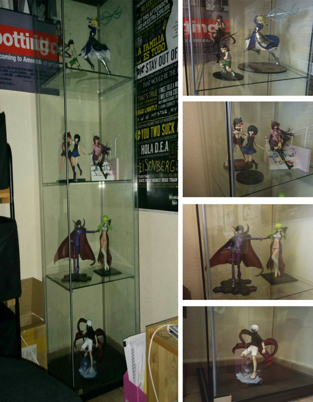 Vitrina conseguida :) Colección de figuras ^^
