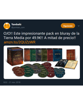 OFERTÓN LA TIERRA MEDIA
