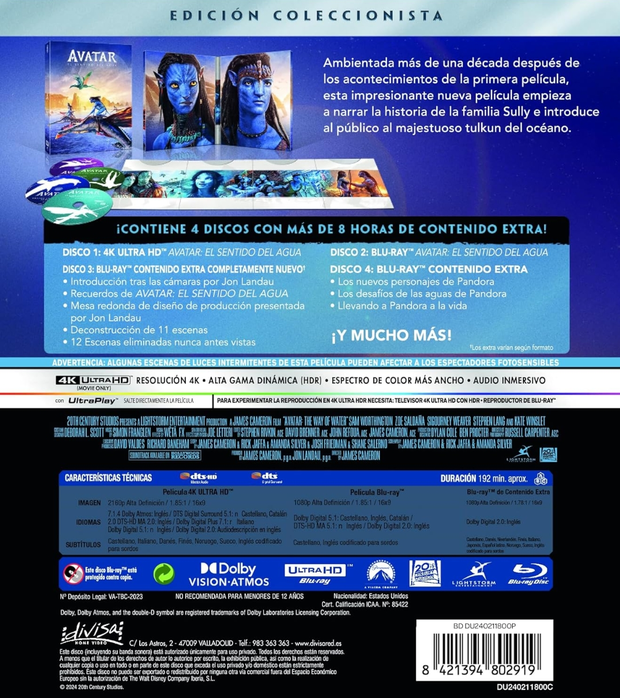 Confirmada la Sujeción de los Discos de Avatar 2