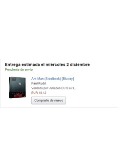 Bajada de Steelbook de ANT-MAN a 18,12€