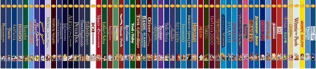 Asi quedaria mi coleccion de clasicos Disney.