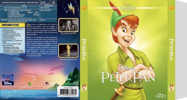 Aqui os dejo el slipcover de Peter Pan con el diseño de la coleccón.