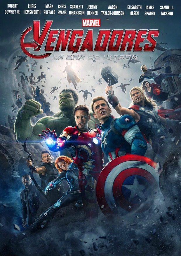 Mi portada de Vengadores la era de ultrón.