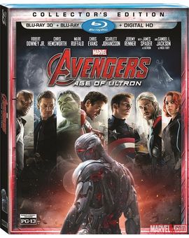 Portada americana del Blu-ray 3d de Vengadores 2.