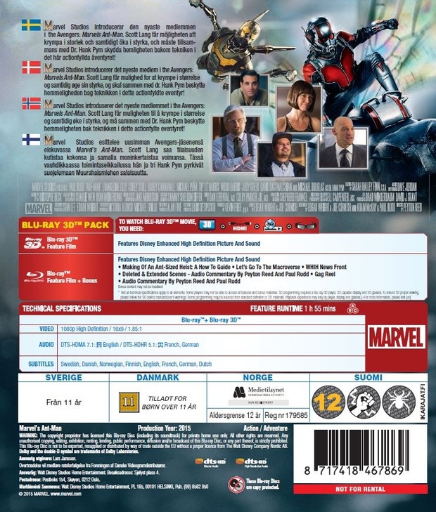 Contraportada de Ant-Man.