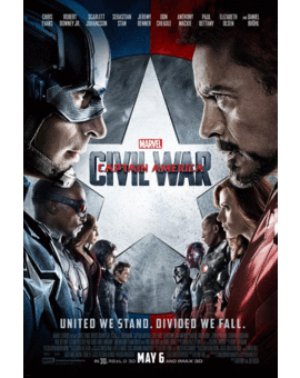 Espectacular poster final de Civil War.