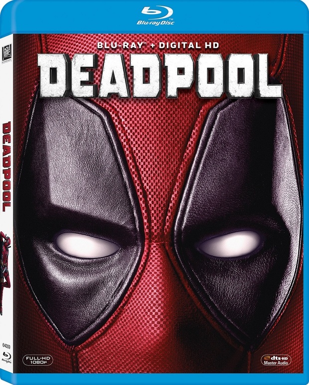 Portada del blu-ray de Deadpool.