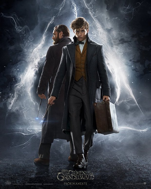Poster en castellano de Los crimenes de Grindelwall.