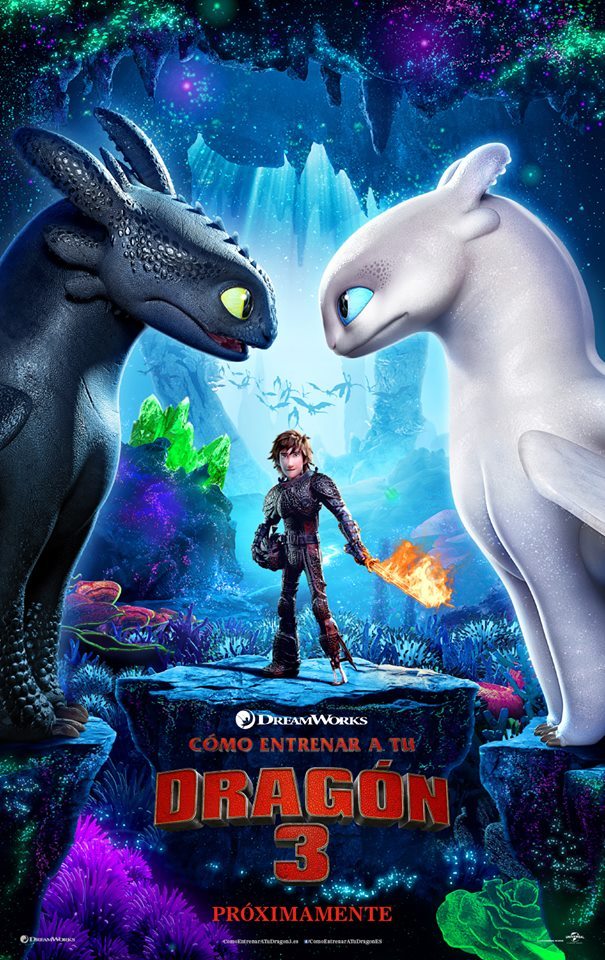 Primer poster de Como entrenar a tu dragón 3 y trailer en una semana.