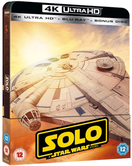 Diseño del steelbook de Han Solo.
