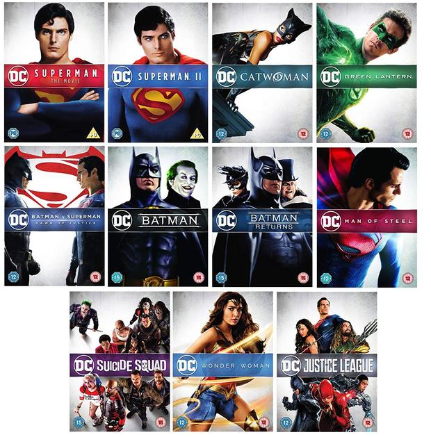 Portadas europeas de las pelis de DC.