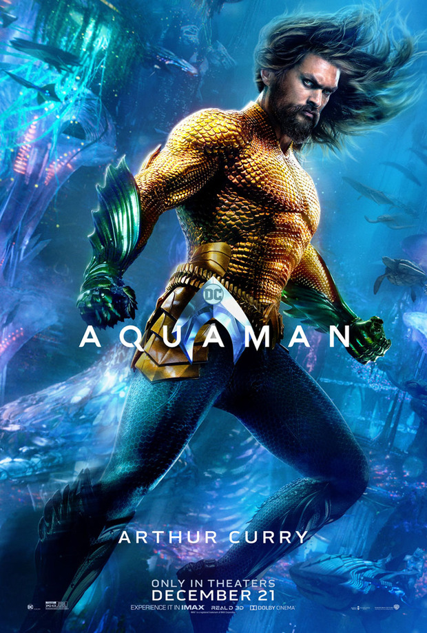 Poster individuales de Aquaman.