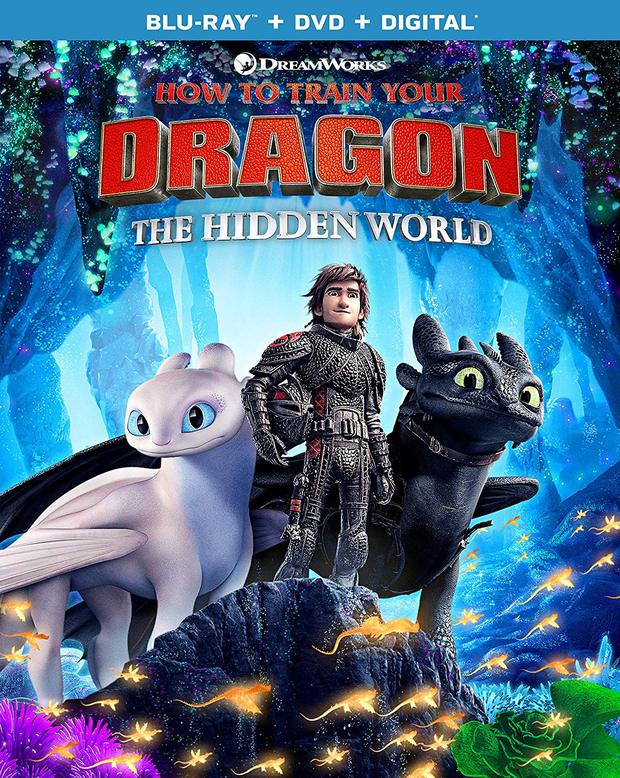 Portada de "Como entrenar a tu dragón 3".