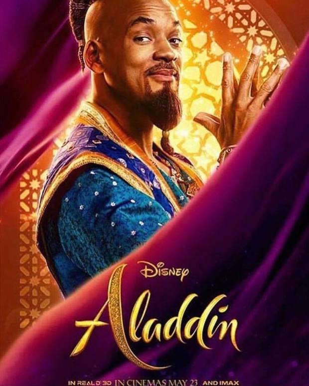 Posters individuales de "Aladdin".