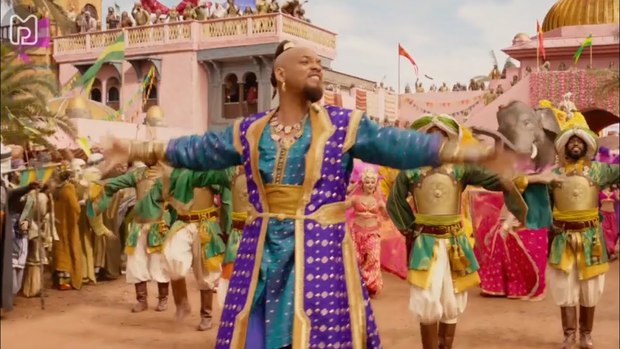 Aladdin. Escena de "Prince Ali".