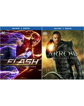 Portadas de las ultimas temporadas de Arrow y The Flash.