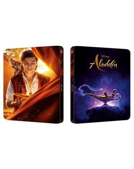 Diseño del steelbook de Aladdin.