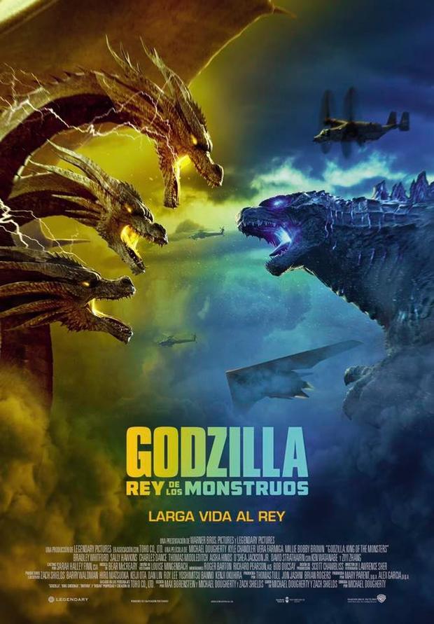 Poster final de Godzilla. Rey de los monstruos.