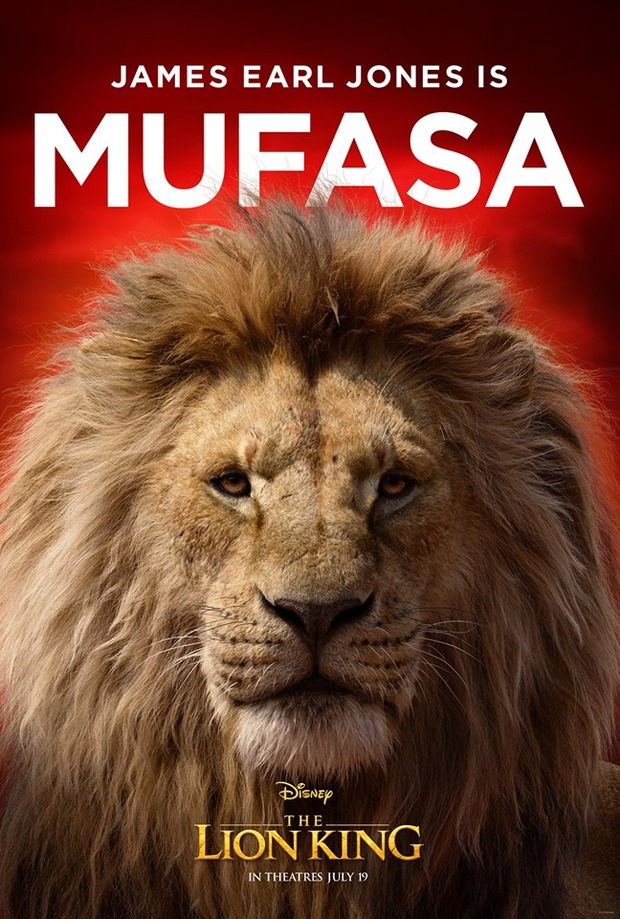 Posters de los personajes de "El rey león".
