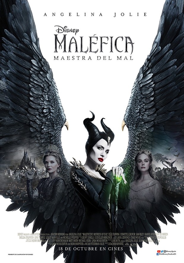 Poster final de Malefica. Maestra del mal.