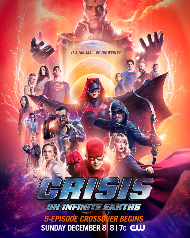 Poster del crossover "Crisis en Tierras Infinitas".