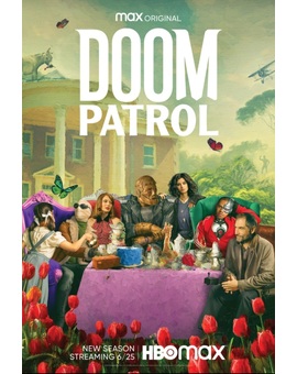 Poster HBO Max de la segunda temporada de Doom Patrol.