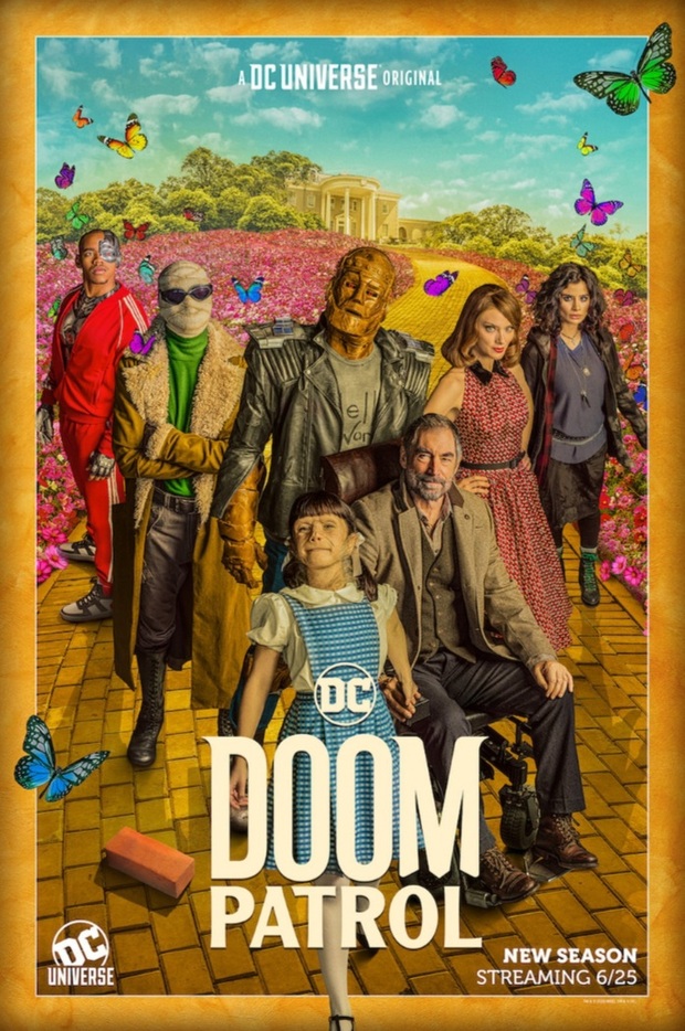 Poster de DC Universe de la segunda temporada de Doom Patrol.