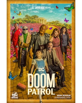 Poster de DC Universe de la segunda temporada de Doom Patrol.