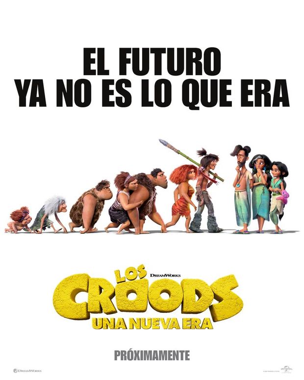 Poster de "Los Croods. Una nueva era" y el trailer llegara el Lunes.
