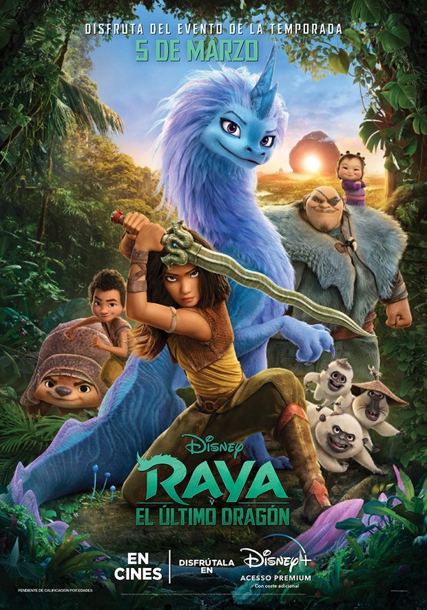 Poster para España de "Raya y el último dragón".