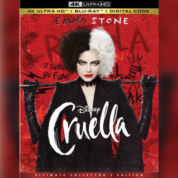 Portada 4k de Cruella.