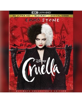 Portada 4k de Cruella.