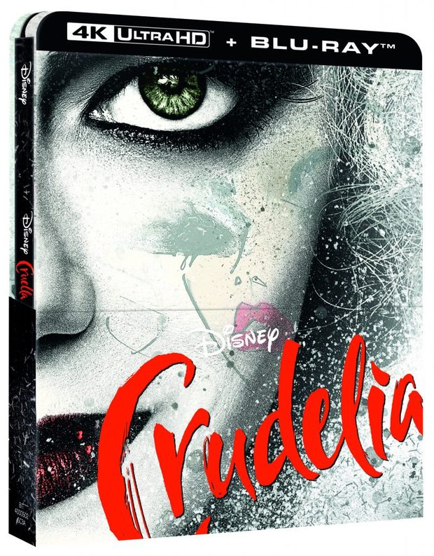 Diseño del steelbook de Cruella.