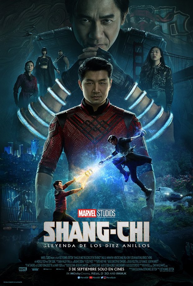 Poster oficial de Shang-Chi y la leyenda de los diez anillos.