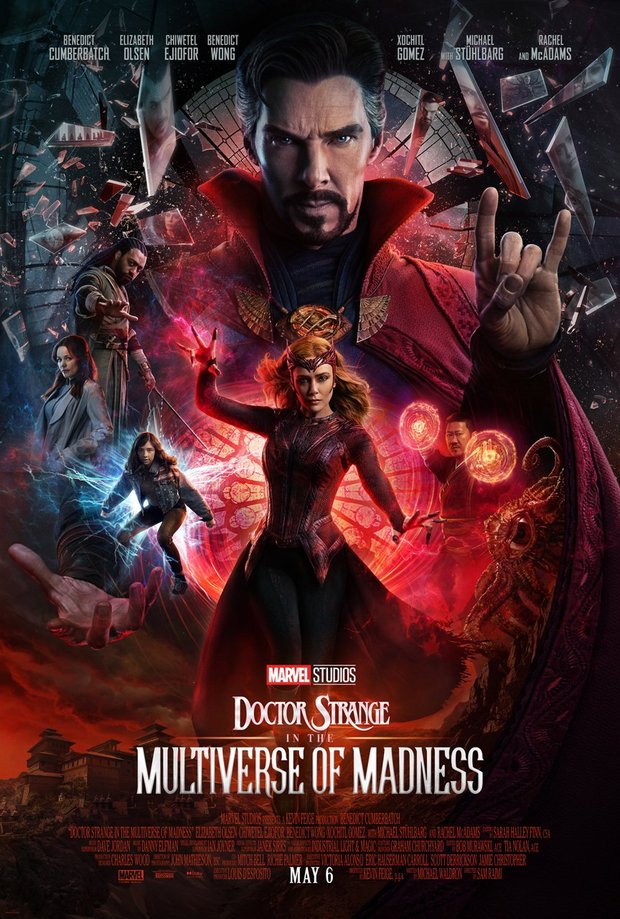 Poster final de Doctor Strange en el Multiverso de la locura.