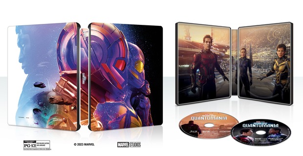 Diseño del steelbook de Quantumania