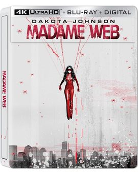 Diseño del steelbook de "Madame Web".