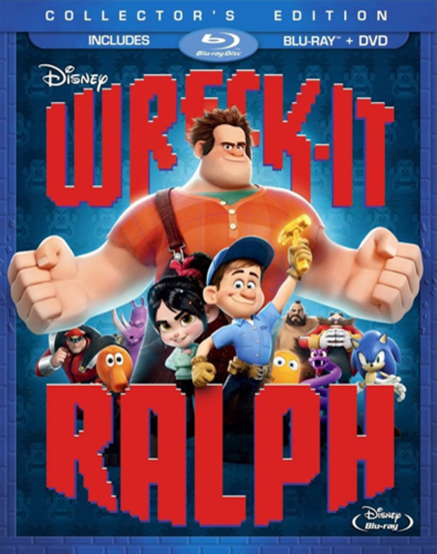 ¡ROMPE RALPH! portada del blu-ray usa