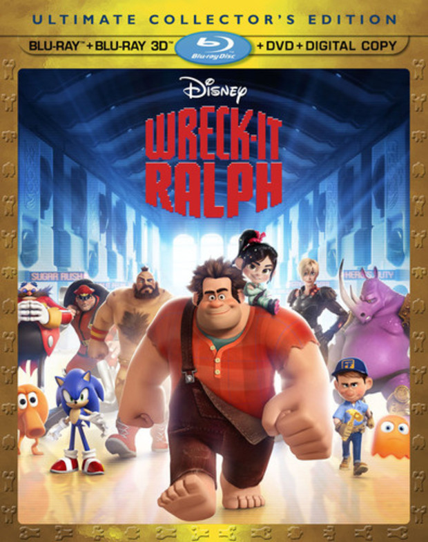 ¡ROMPE RALPH! portada del blu-ray 3D usa