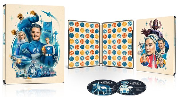 Steelbook oficial de "Los 4 Fantásticos. Primeros pasos".