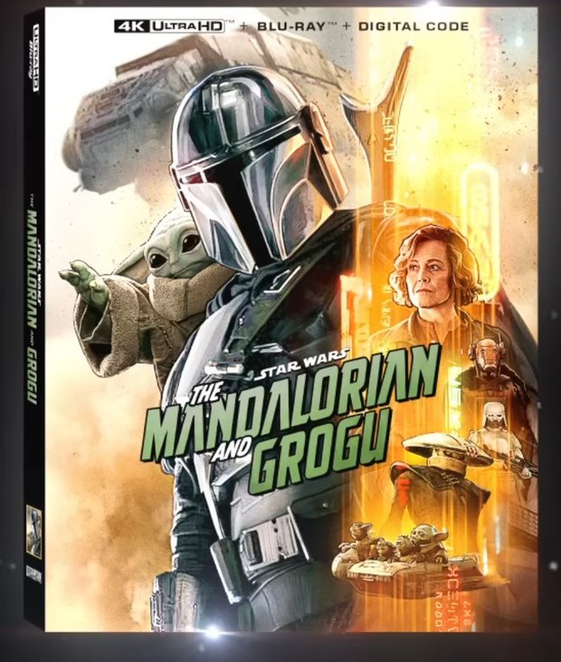 The Mandalorian and Grogu en digital el 21 de Julio y en físico el 25 de Agosto.
