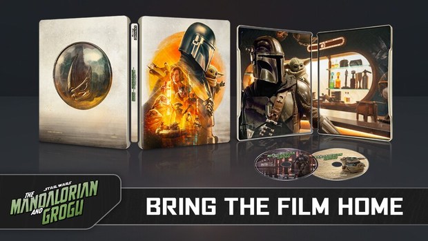 Diseño del steelbook de The Mandalorian and Grogu.